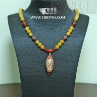 Dzi Bead Necklace 0A-10