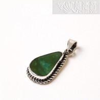 Natural Turquoise Silver Pendant-311