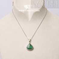 Natural Turquoise Silver Pendant-521