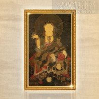 Earth Store Bodhisattva Ancient Thangka (printed copy) - Large