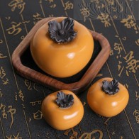 "All Goes Well" Persimmon Ornament (Large) - Yellow