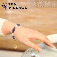 Sea of wisdom Fancy sapphire aquamarine morganite GF bracelet