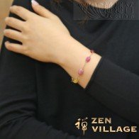 Fancy sapphire GF bracelet