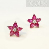 Ruby Earings-Lucky Star