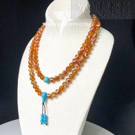 Natural Agate Heavenly Eyes 108 Prayer Beads 01-01