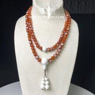 Natural Agate Heavenly Eyes 108 Prayer Beads 01-06