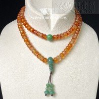 Natural Agate Medicine Buddha 108 Prayer Beads 03-09