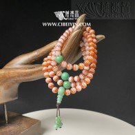 Natural Agate Medicine Buddha 108 Prayer Beads 03-11