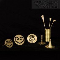 9-Piece Brass Incense Powder Tool Set