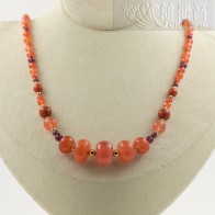Five Fortunes-South Red Agate Necklace (18K Gold)
