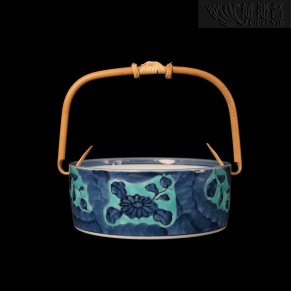 Gen-Emon Painted Fruit Bowl