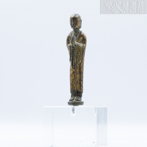Gilt bronze statue of Venerable Ananda
