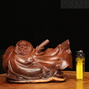 Wooden Bodhidharma Statue