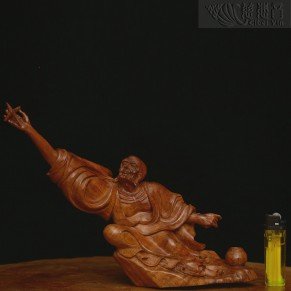 Wooden Arhat Statue