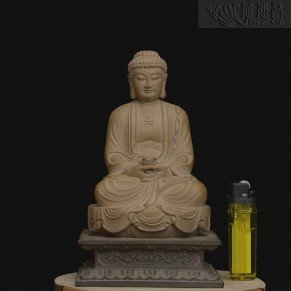 Seated Ceramic Pharmacist Buddha