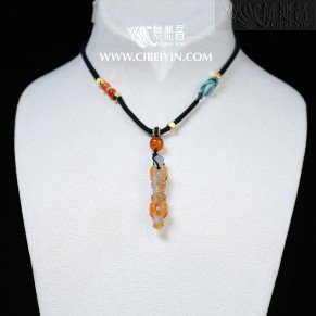 Agate Vajra Pestle 4.5cm Necklace -7