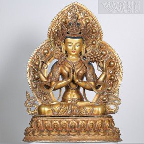 Four-Armed Guanyin Bodhisattva Statue- Revered by Grandmaster JinBodhi