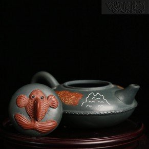 Shan Hai Green Zisha Teapot