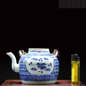 Ming Dynasty Blue and White Treasure Pot