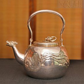 Dragon and Phoenix Chengxiang Silver Teapot