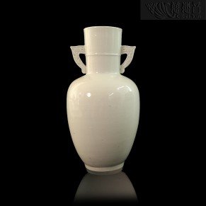 White Vase With Two Dragon Handles