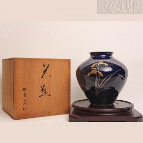 Golden Orchid Treasure Jar