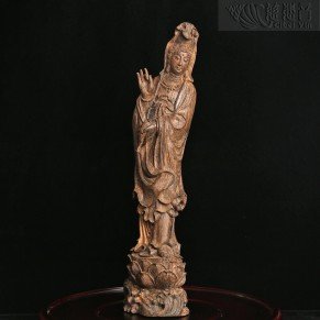 Woodcut Guanyin