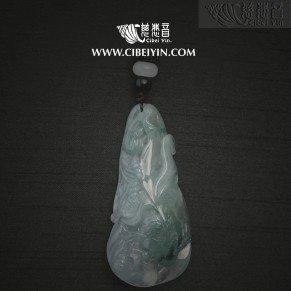 "House full of gold and jade"Jade Pendant-2375