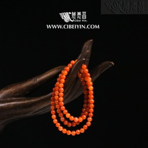 Red Golden Silk Jade Bracelet – 6mm