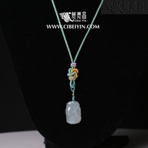 Jade Necklace – “Bamboo”-13