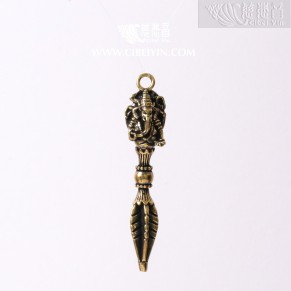 Brass Ganesha Vajra (10×55 mm)