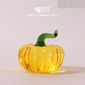 "Mr. Pumpkin" Glaze Crystal Ornament