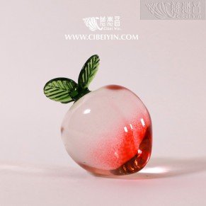 "Pretty as a Peach" Glaze Crystal Ornament