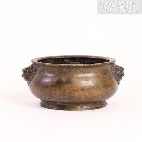 Ming Dynasty Beast-Handle Xuande Incense Burner