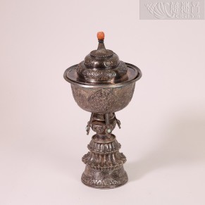 Tibetan Silver Offering Cup