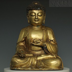 Modern bronze statue of Amitabha—Revered by Grandmaster JinBodhi