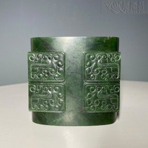 Hetian  Jade Cong Tube