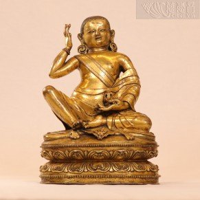 A Gilt-Bronze Figure of Milarepa