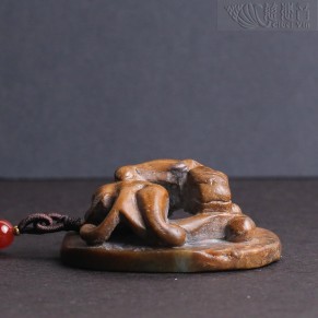 Warring States Period Jade Bi with Dragon Design