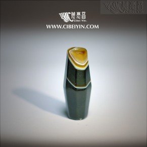 Medicine Buddha Ancient Dzi (eight ridges shape)-(2XL)-A0A