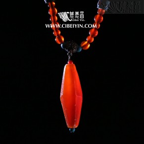 Old Agate beads Necklace 01-3