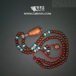 Old Agate Necklace 02-23