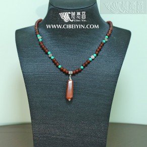 Old Agate Necklace 02-2A
