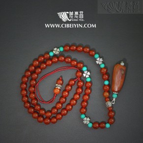 Old Agate Necklace 02-34