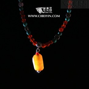 Old Agate Necklace   03-S2