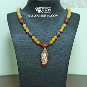 Dzi Bead Necklace 0A-10