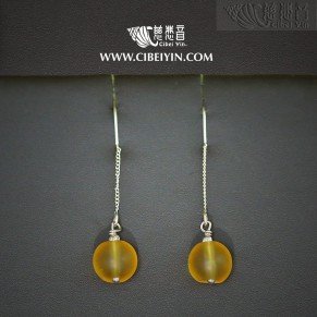 Glazed Crystal Earrings 10-3