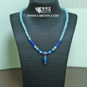 Glazed Crystal Necklace 13-5