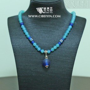 Glazed Crystal Necklace 1A-2