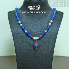 Glazed Crystal Necklace 1A-3